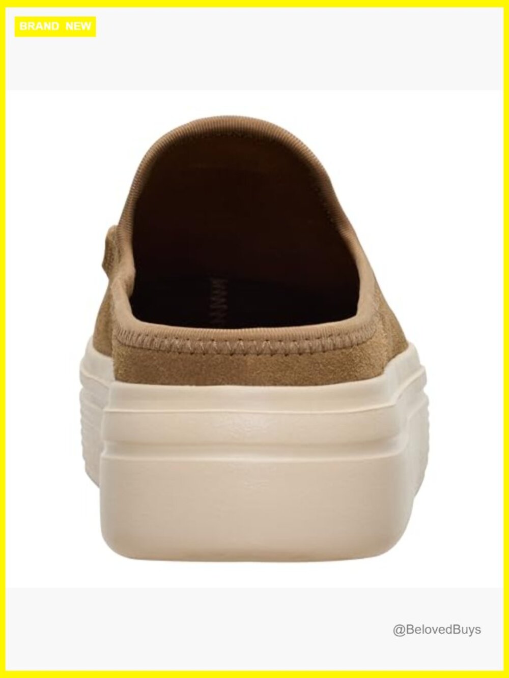 Casual slip-on platform mules with suede upper, lightweight comfort for - Picture 4 of 7